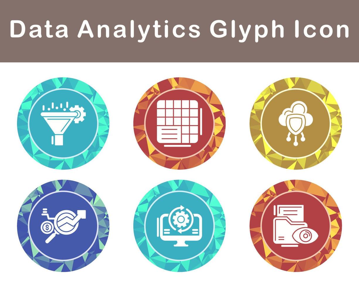 Data Analytics Vector Icon Set