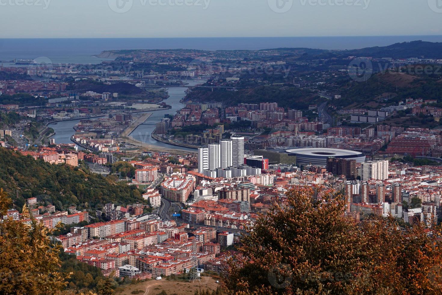 cityscape and architecture in Bilbao city, Spain, travel destination photo