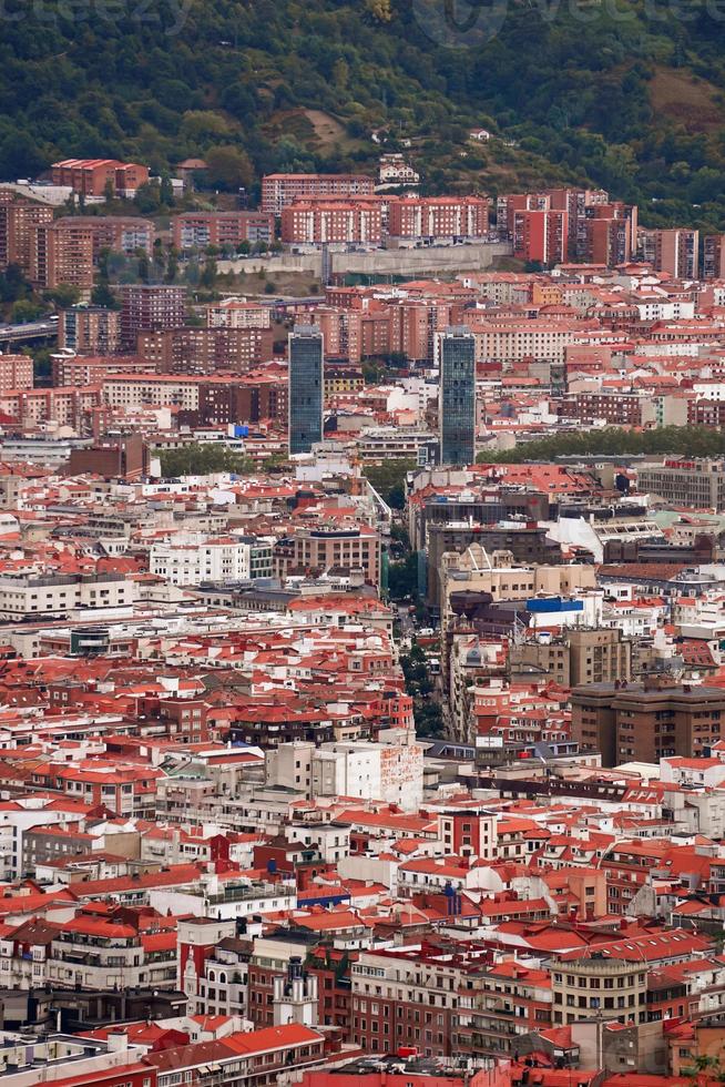 cityscape and architecture in Bilbao city, Spain, travel destination photo