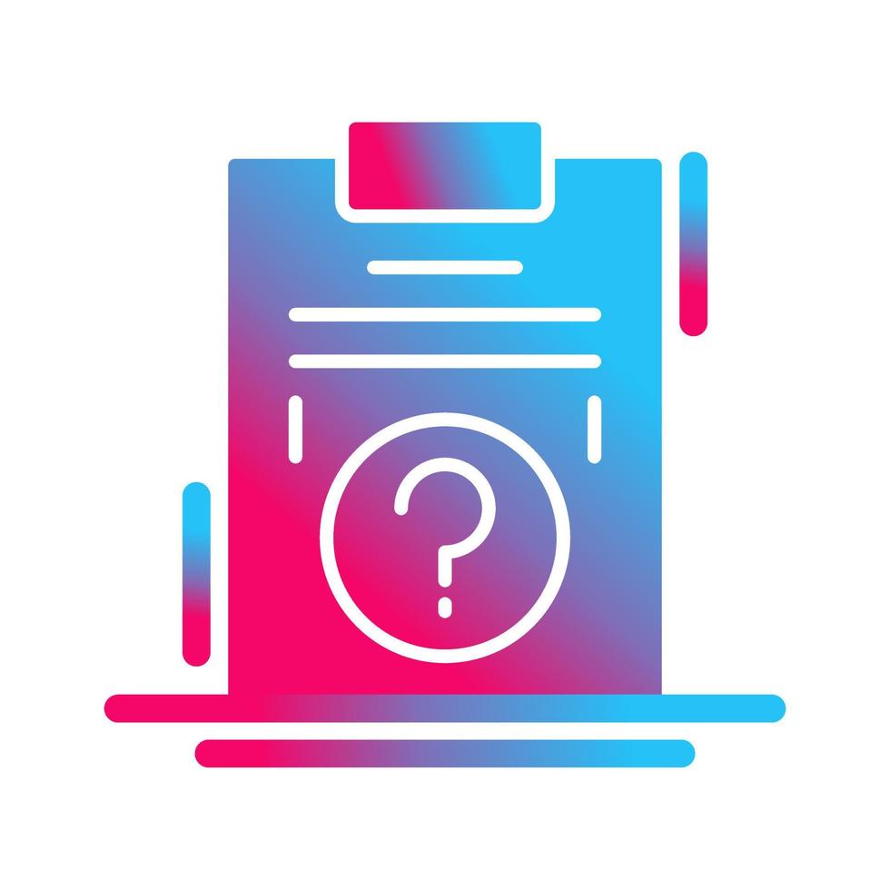 Question Unique Vector Icon
