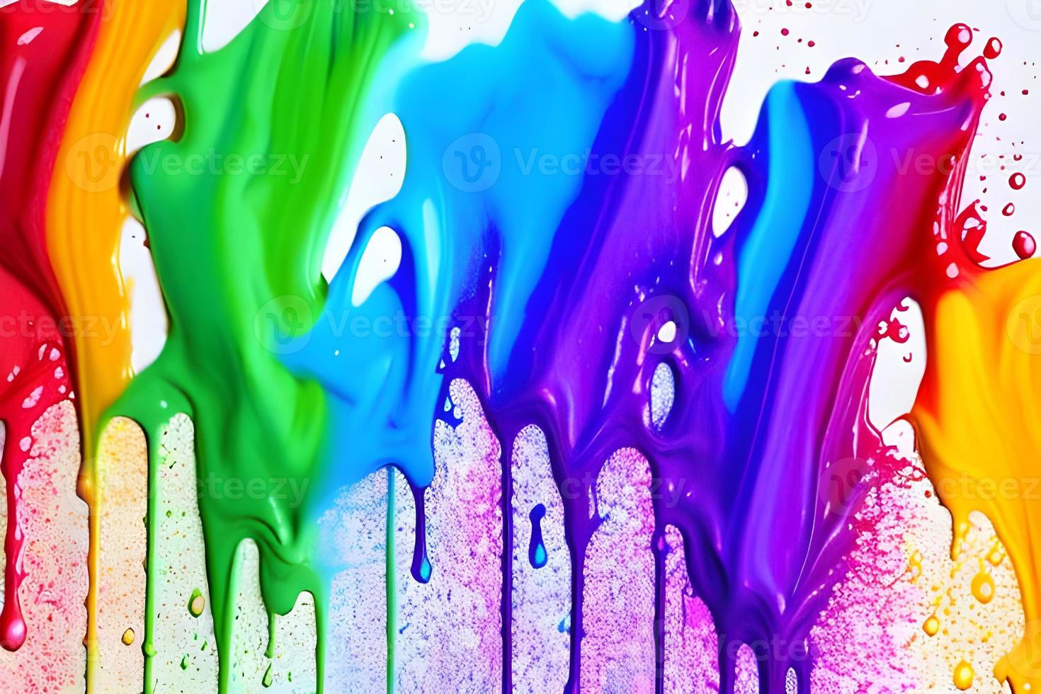 resumen rayas de arco iris pintar explosión tinta modelo textura Arte papel foto