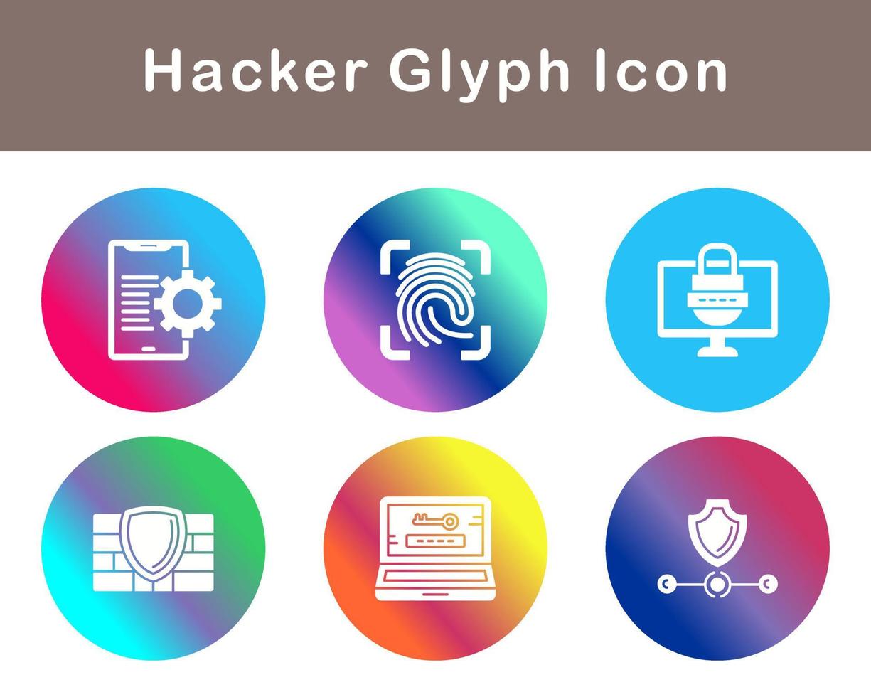 Hacker Vector Icon Set