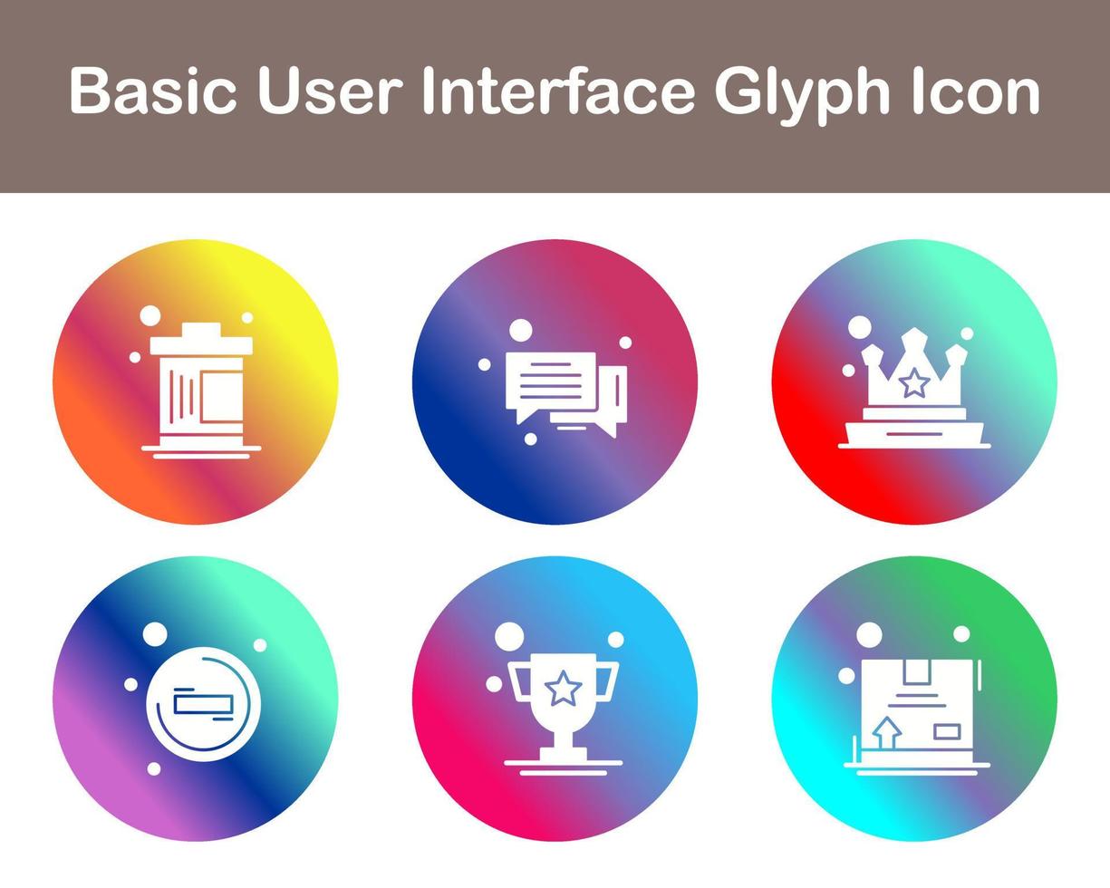 Basic User Interface Vector Icon Set