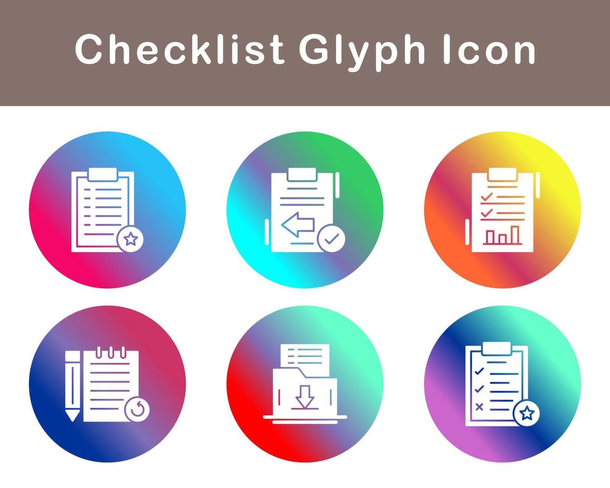 Checklist Vector Icon Set