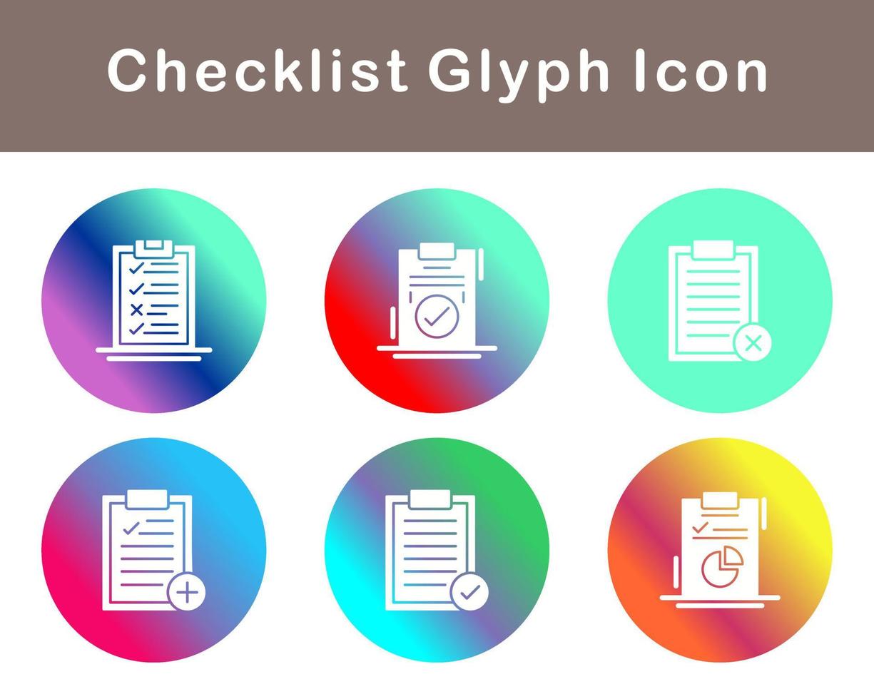 Checklist Vector Icon Set