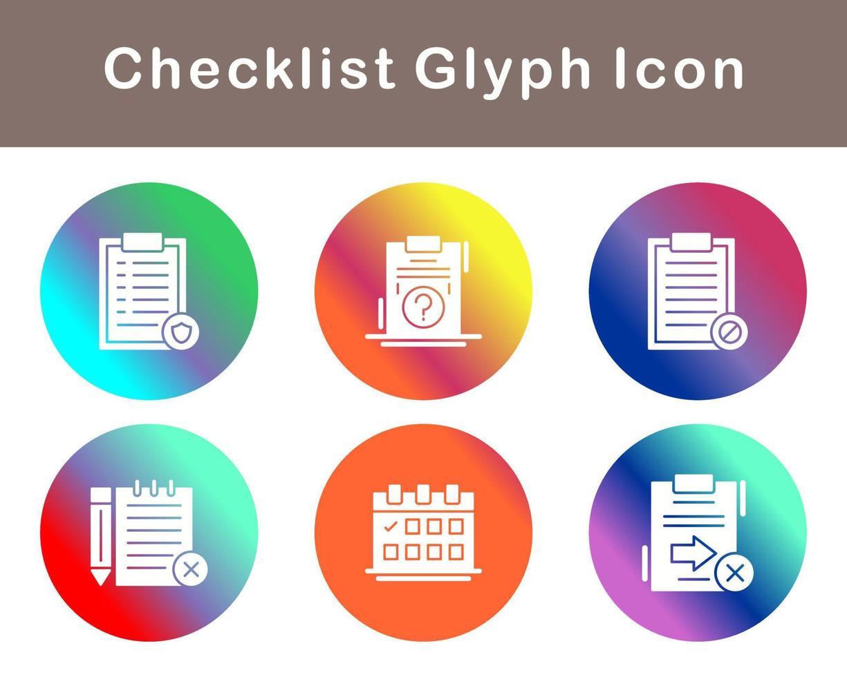 Checklist Vector Icon Set