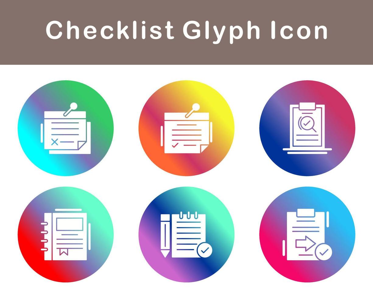Checklist Vector Icon Set