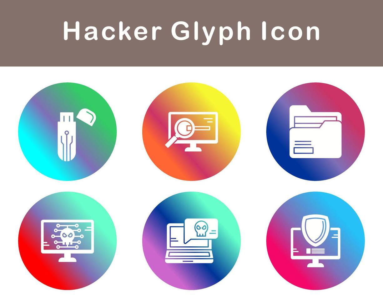 Hacker Vector Icon Set