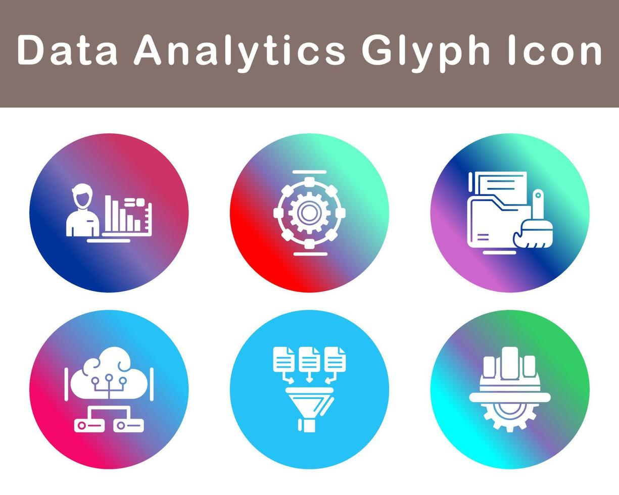 Data Analytics Vector Icon Set