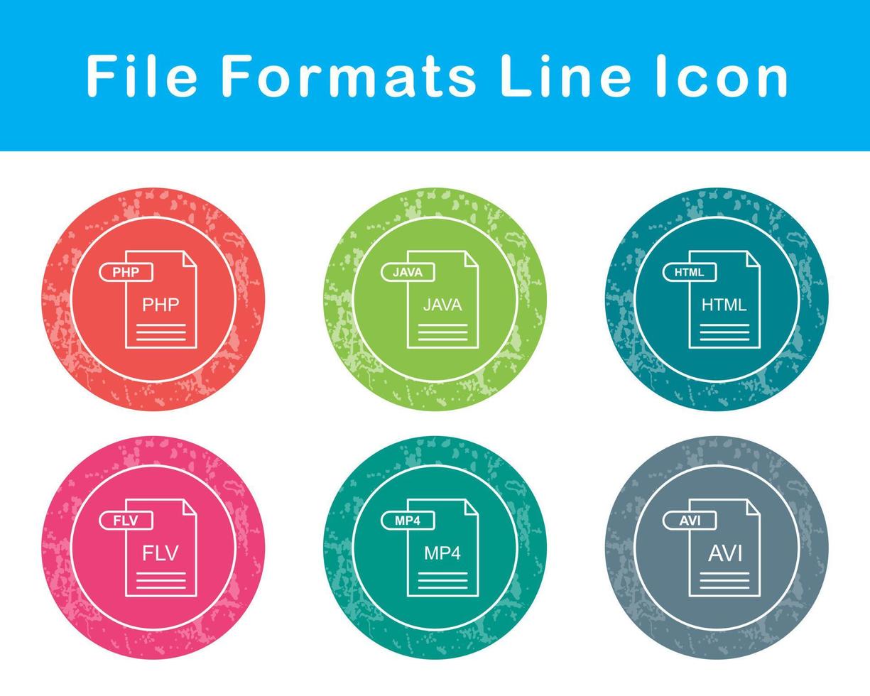 File Formats Vector Icon Set