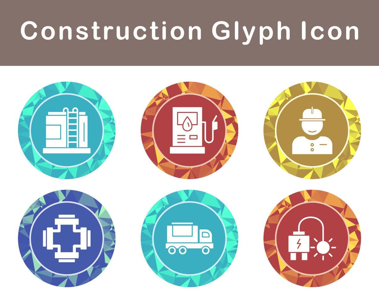 conjunto de iconos de vector de construcción