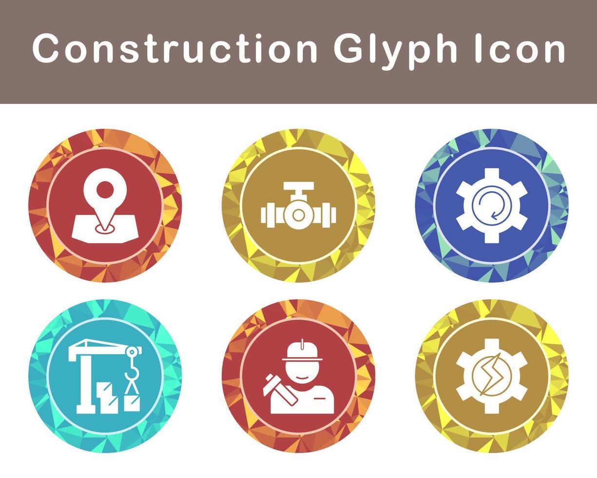 conjunto de iconos de vector de construcción