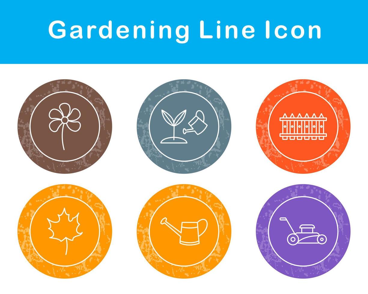 jardinería vector icono conjunto