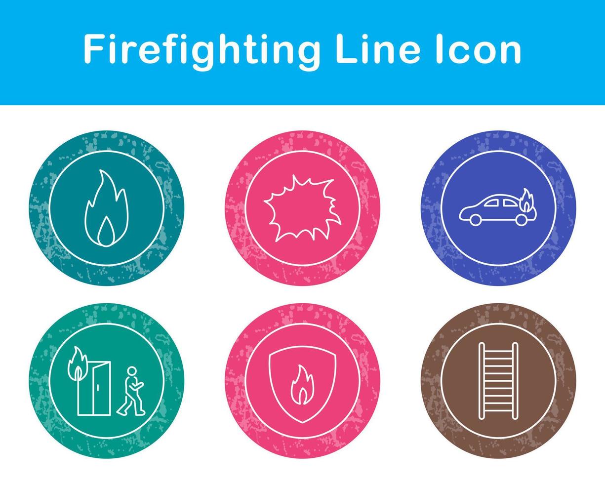 Firefighting Vector Icon Set