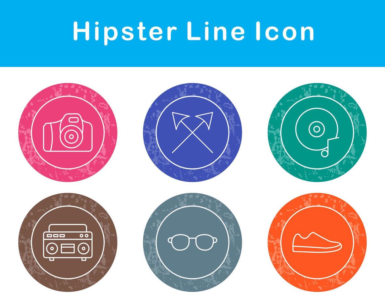 Hipster Vector Icon Set