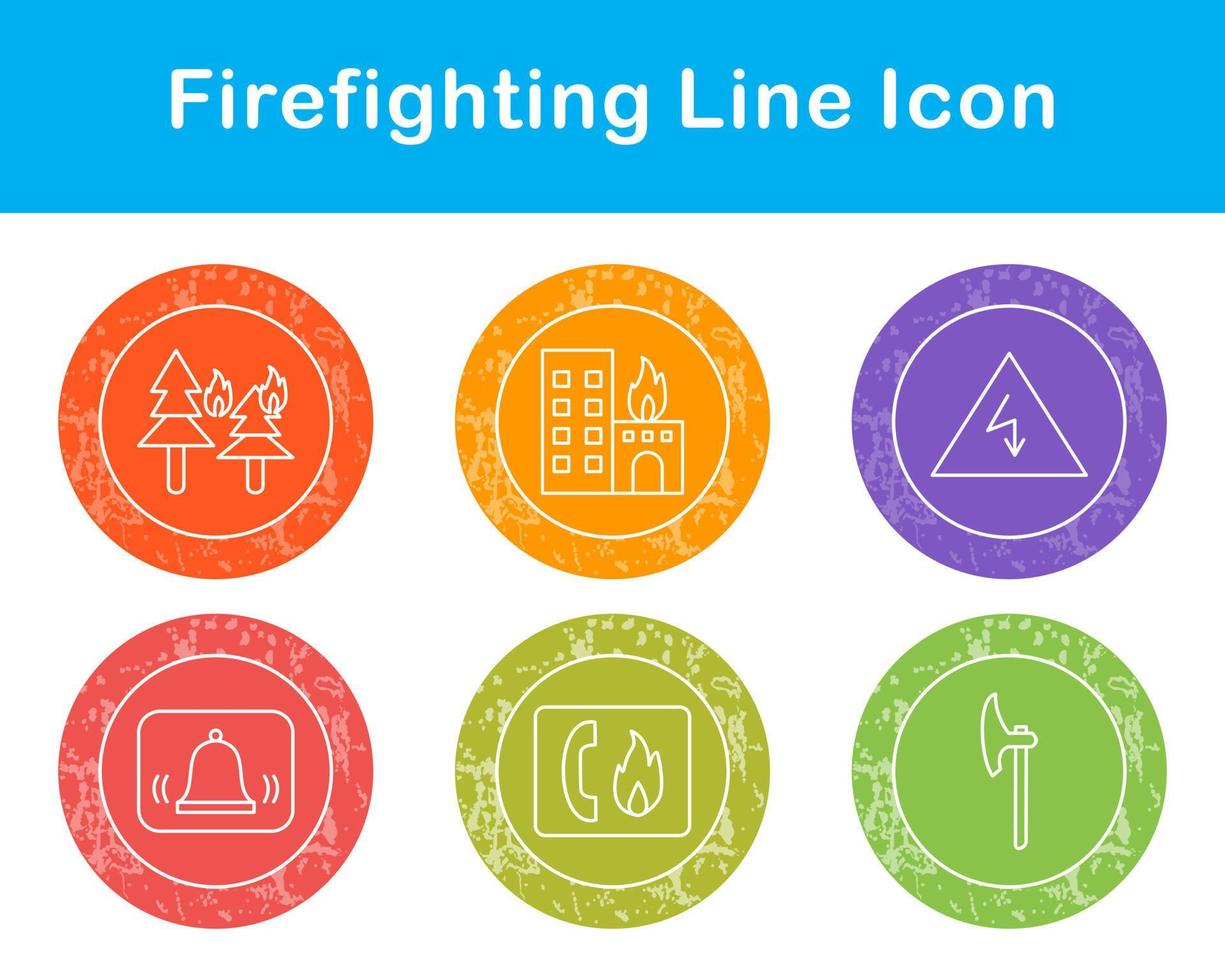 Firefighting Vector Icon Set