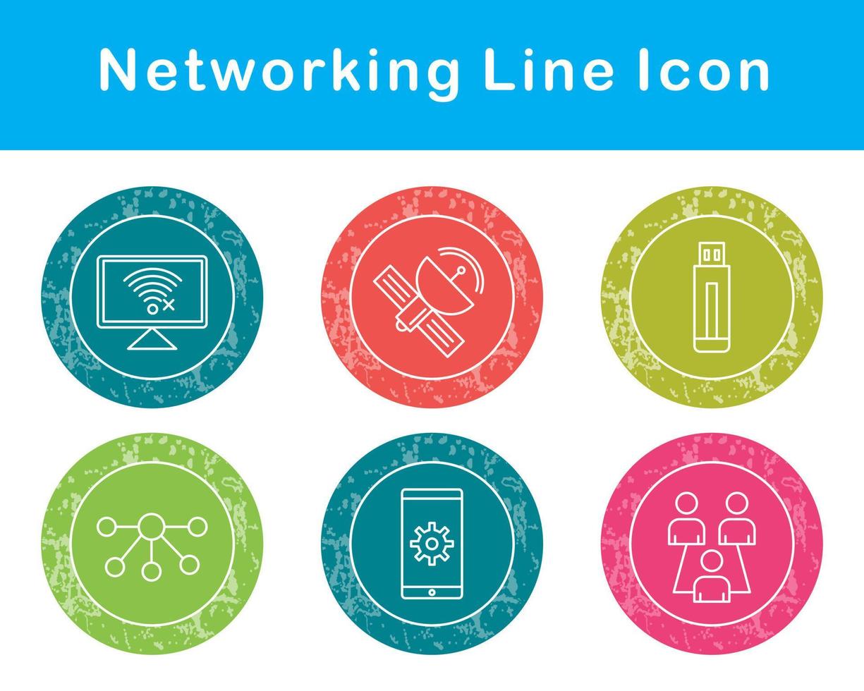 Networking Vector Icon Set