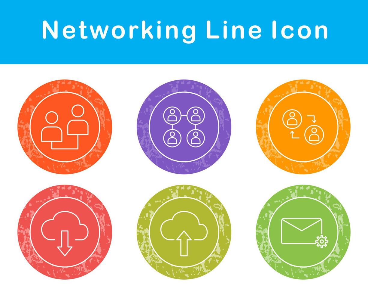 Networking Vector Icon Set