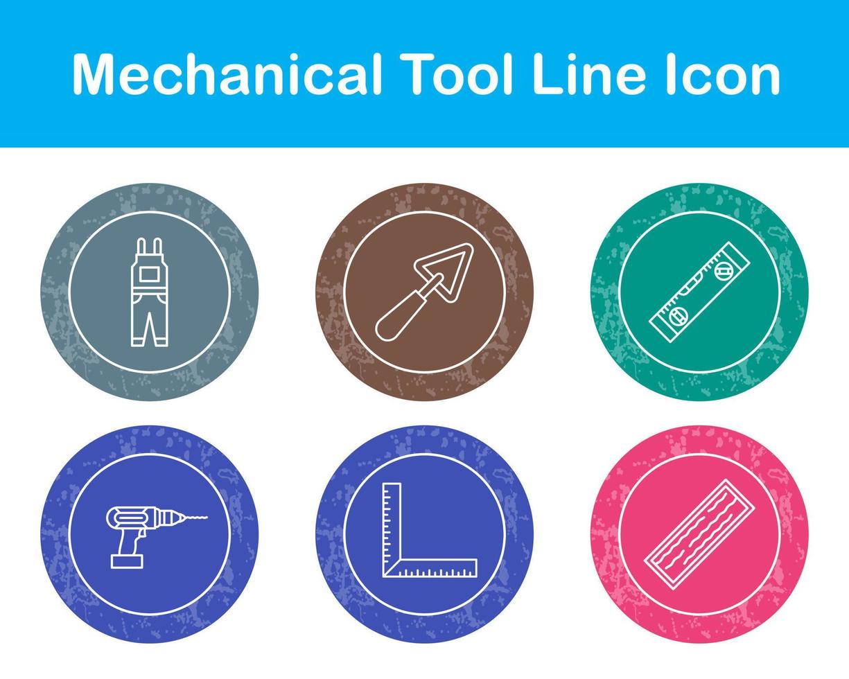 Mechanical Tool Vector Icon Set