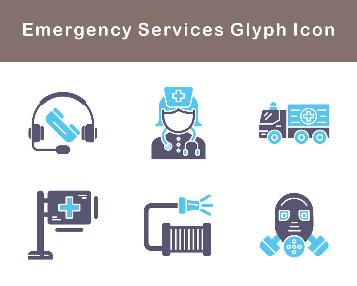 Emergency Services Vector Icon Set