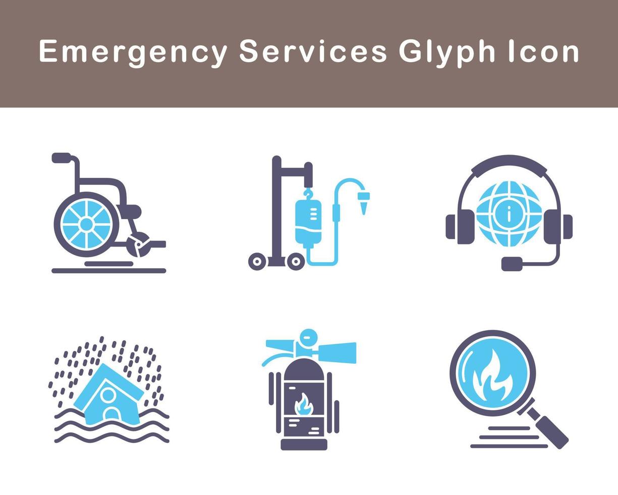 Emergency Services Vector Icon Set