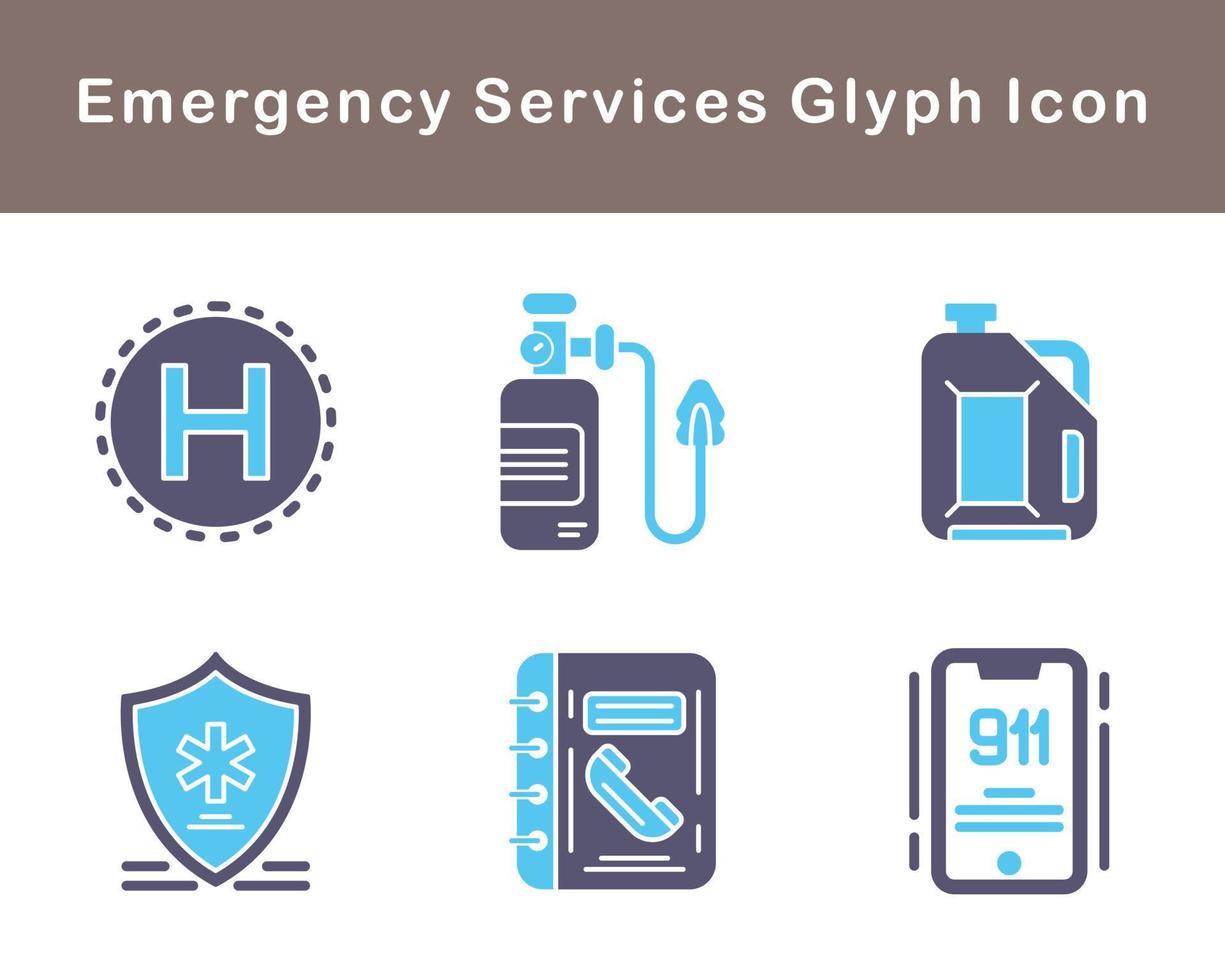 Emergency Services Vector Icon Set
