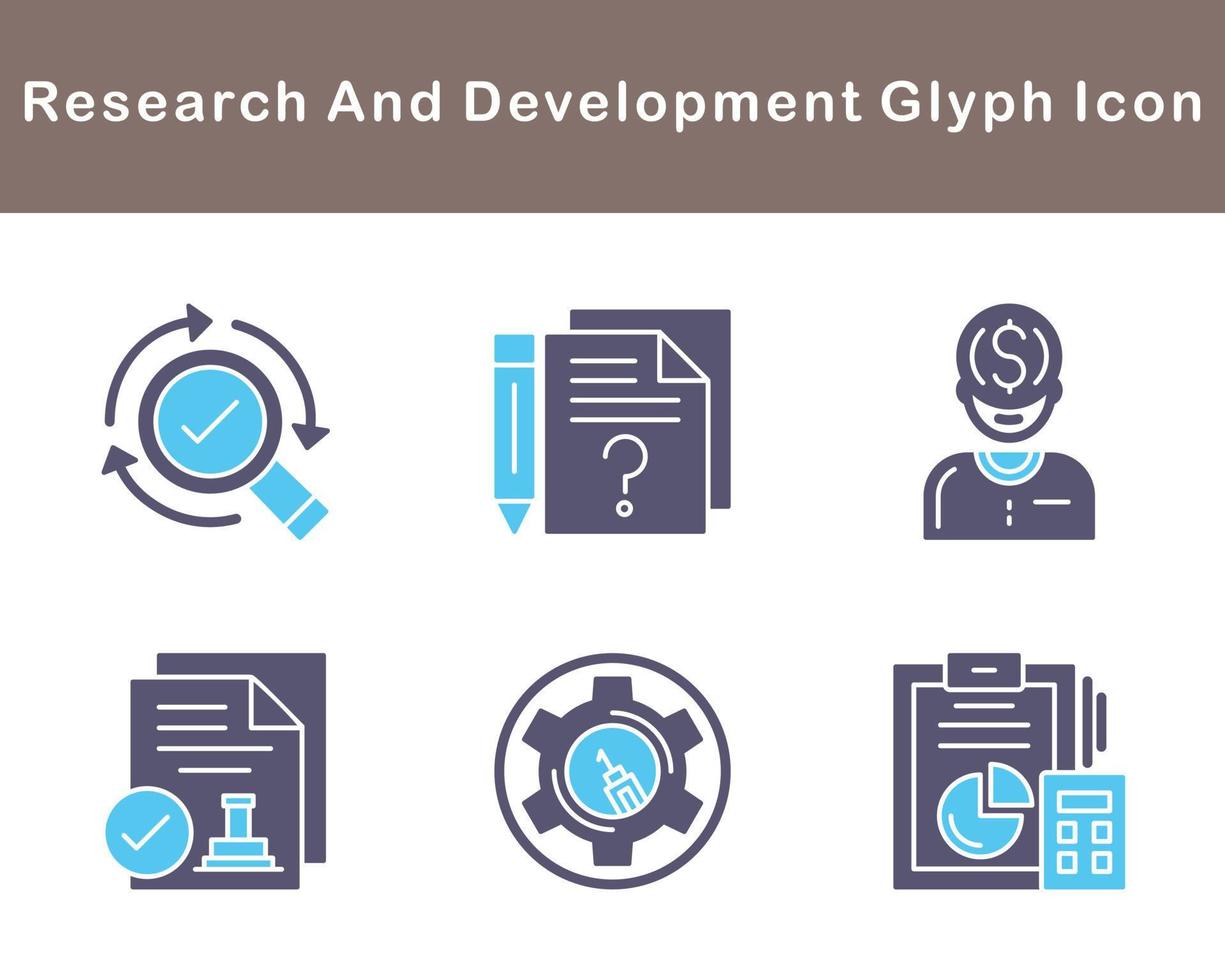 Research And Development Vector Icon Set