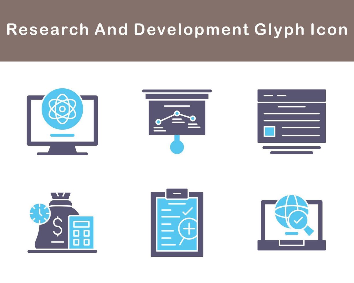 Research And Development Vector Icon Set