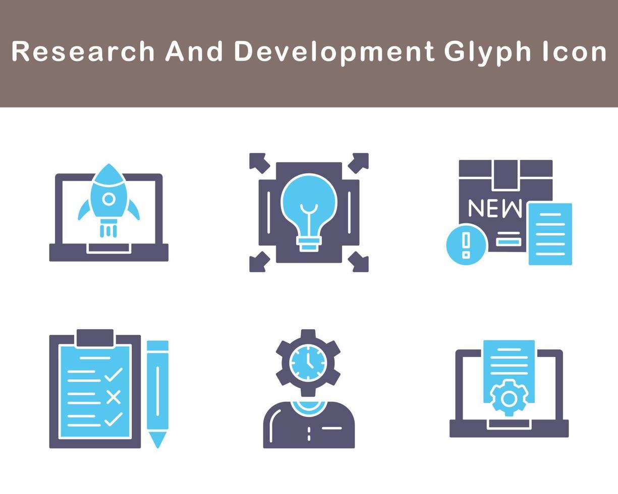 Research And Development Vector Icon Set