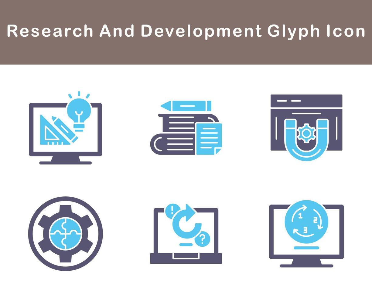 Research And Development Vector Icon Set