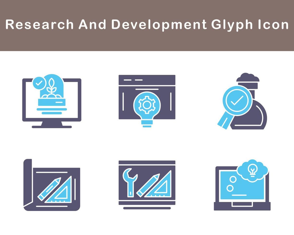 Research And Development Vector Icon Set