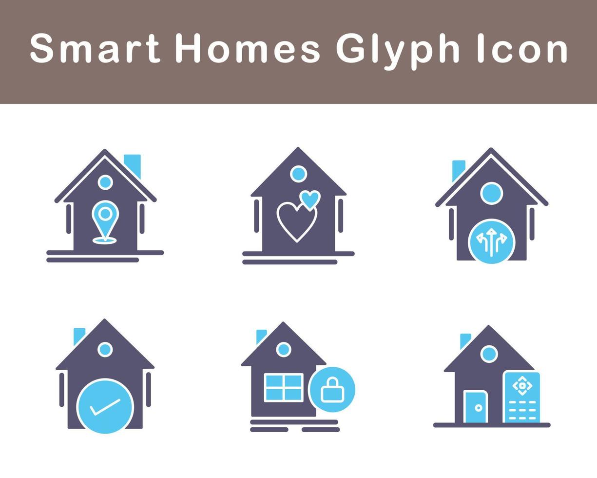 Smart Homes Vector Icon Set