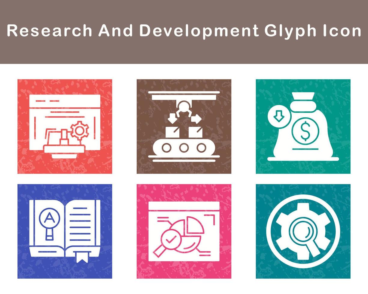 Research And Development Vector Icon Set