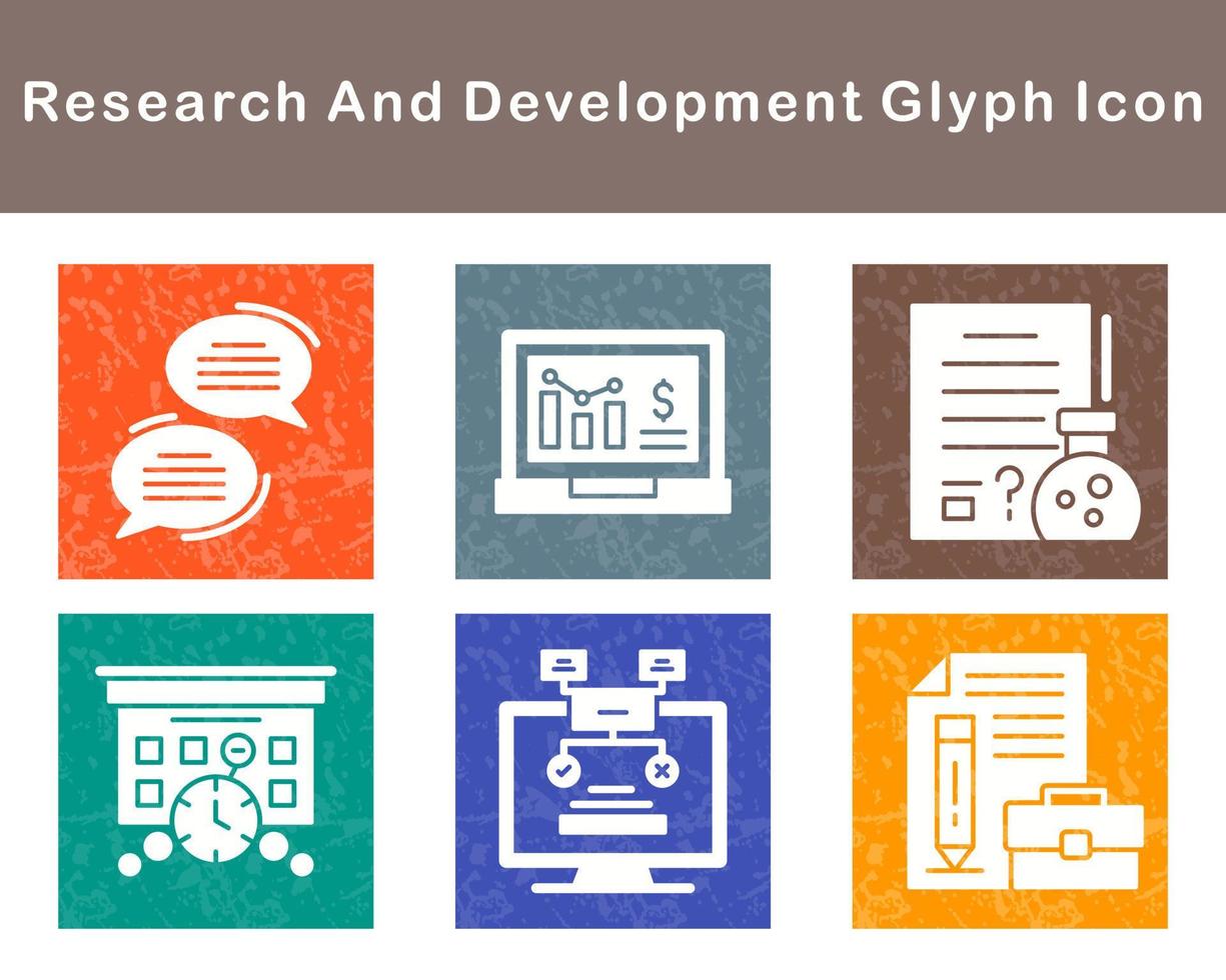 Research And Development Vector Icon Set