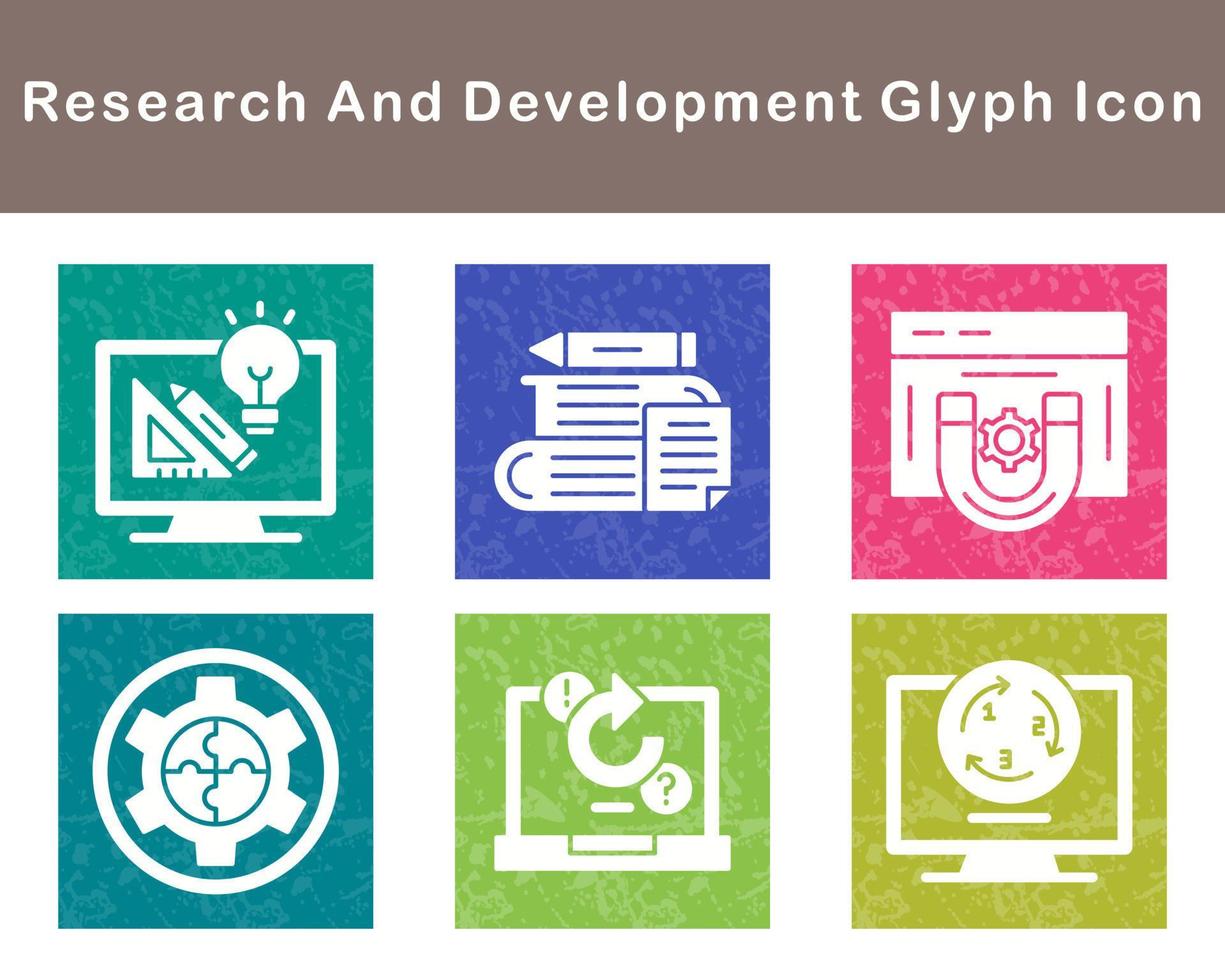 Research And Development Vector Icon Set