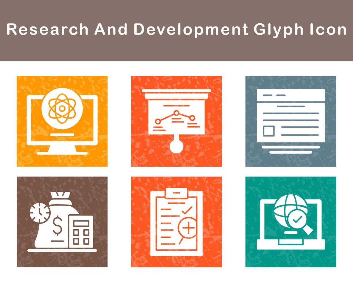 Research And Development Vector Icon Set