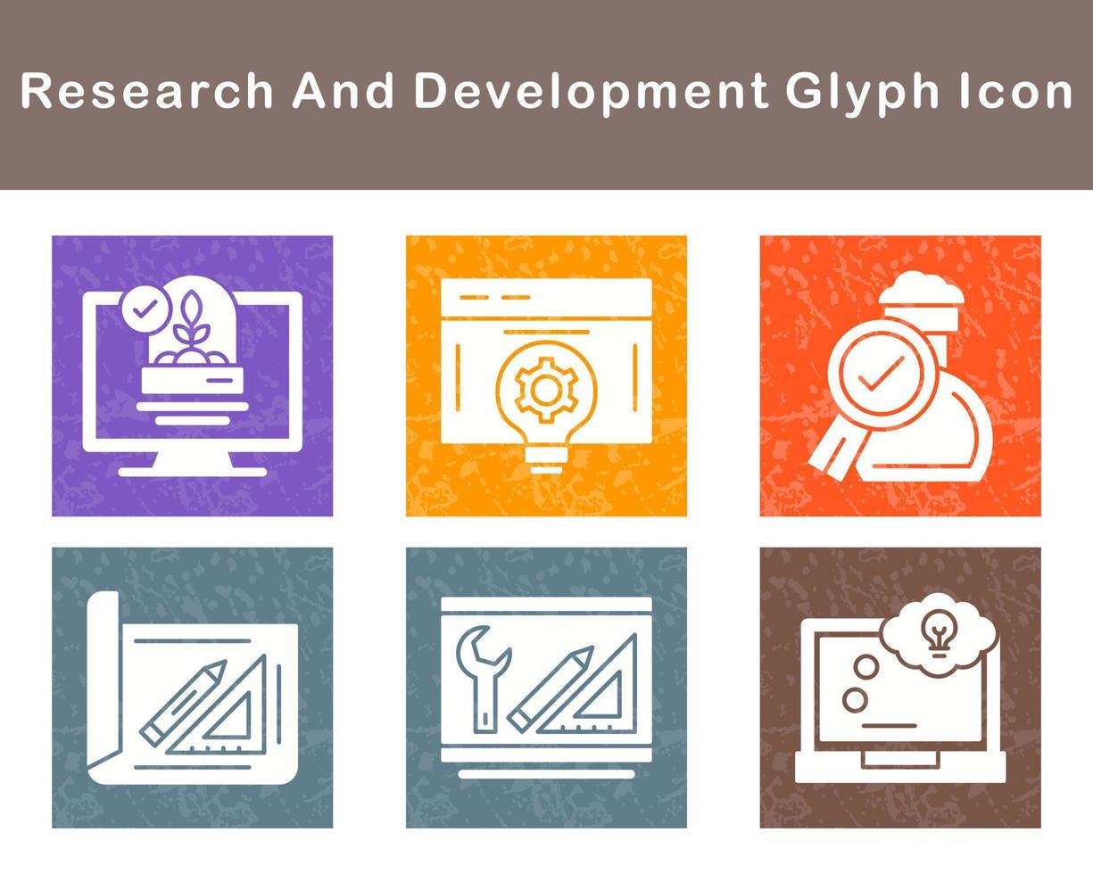 Research And Development Vector Icon Set