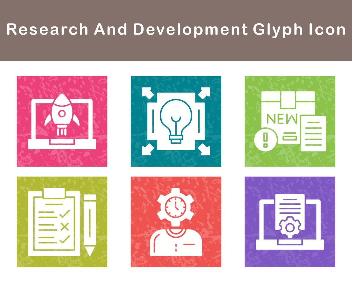 Research And Development Vector Icon Set