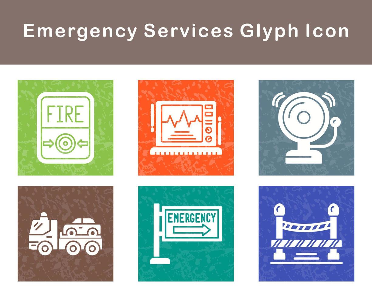 Emergency Services Vector Icon Set