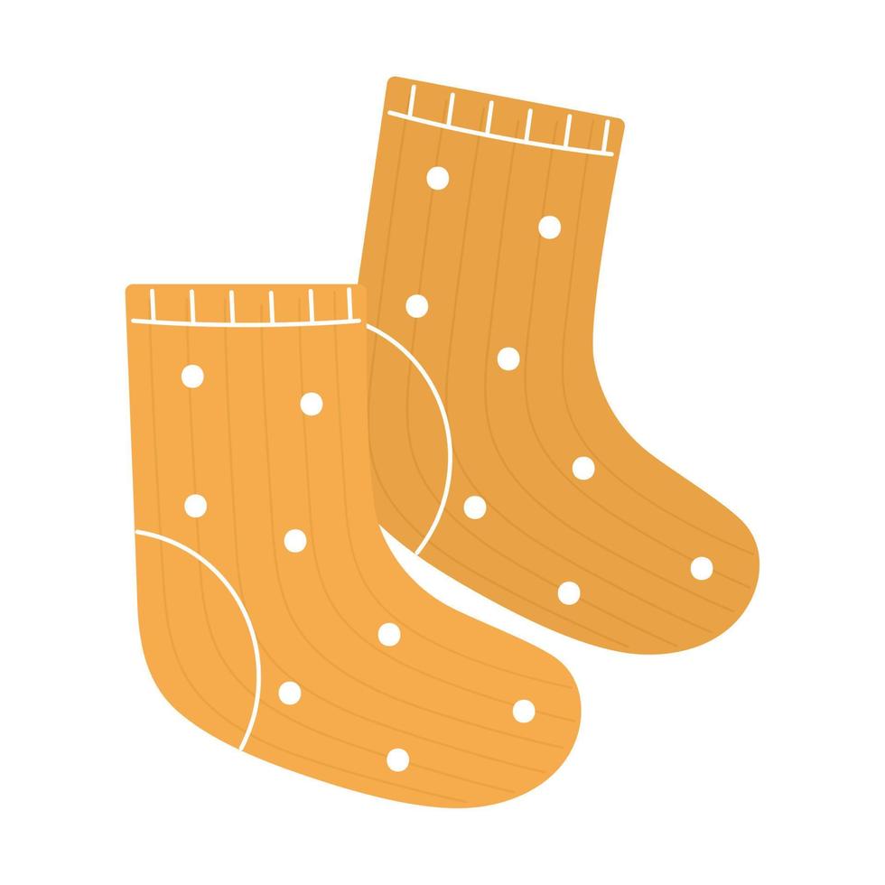 golden socks pair vector