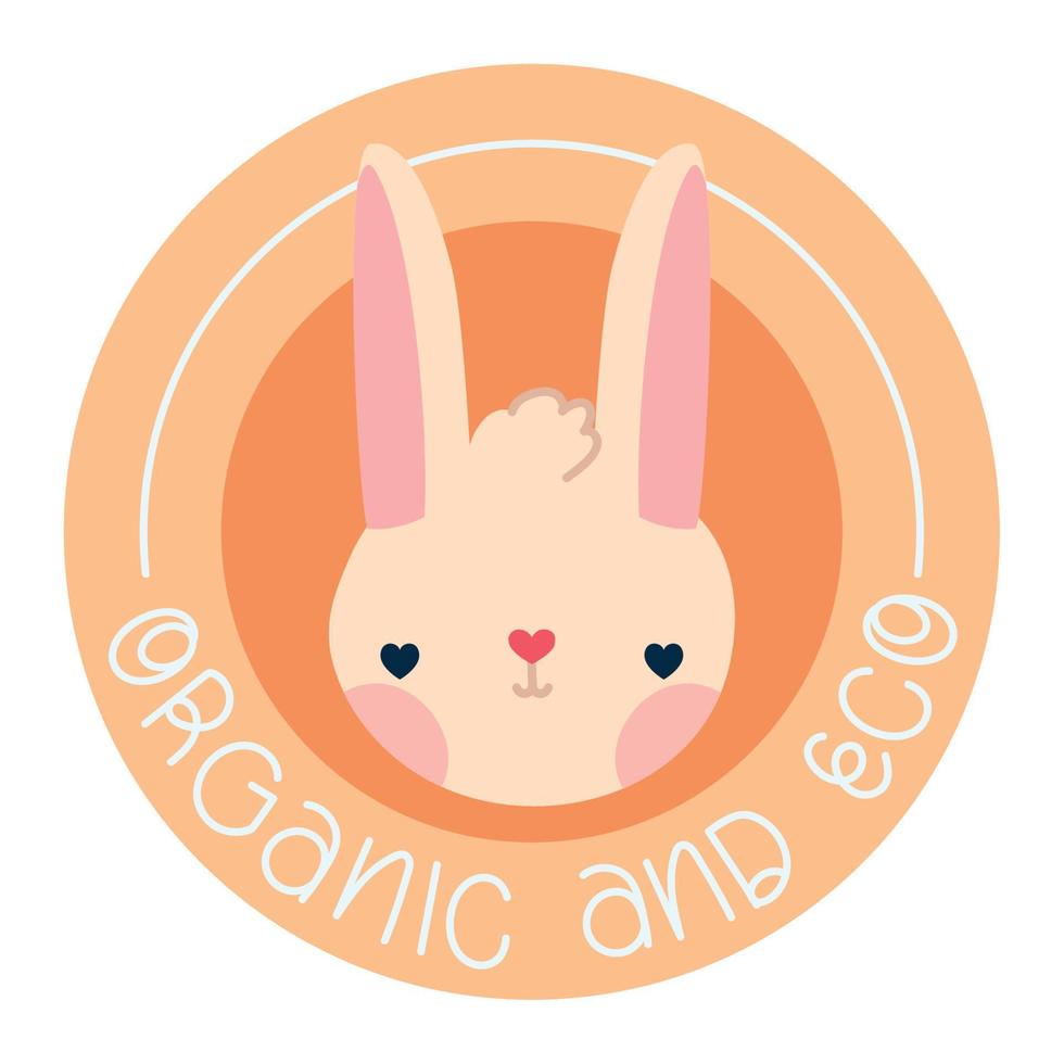 badge of organic and eco vector