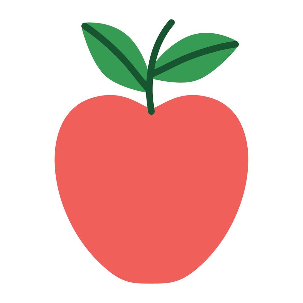 diseño de manzana roja vector