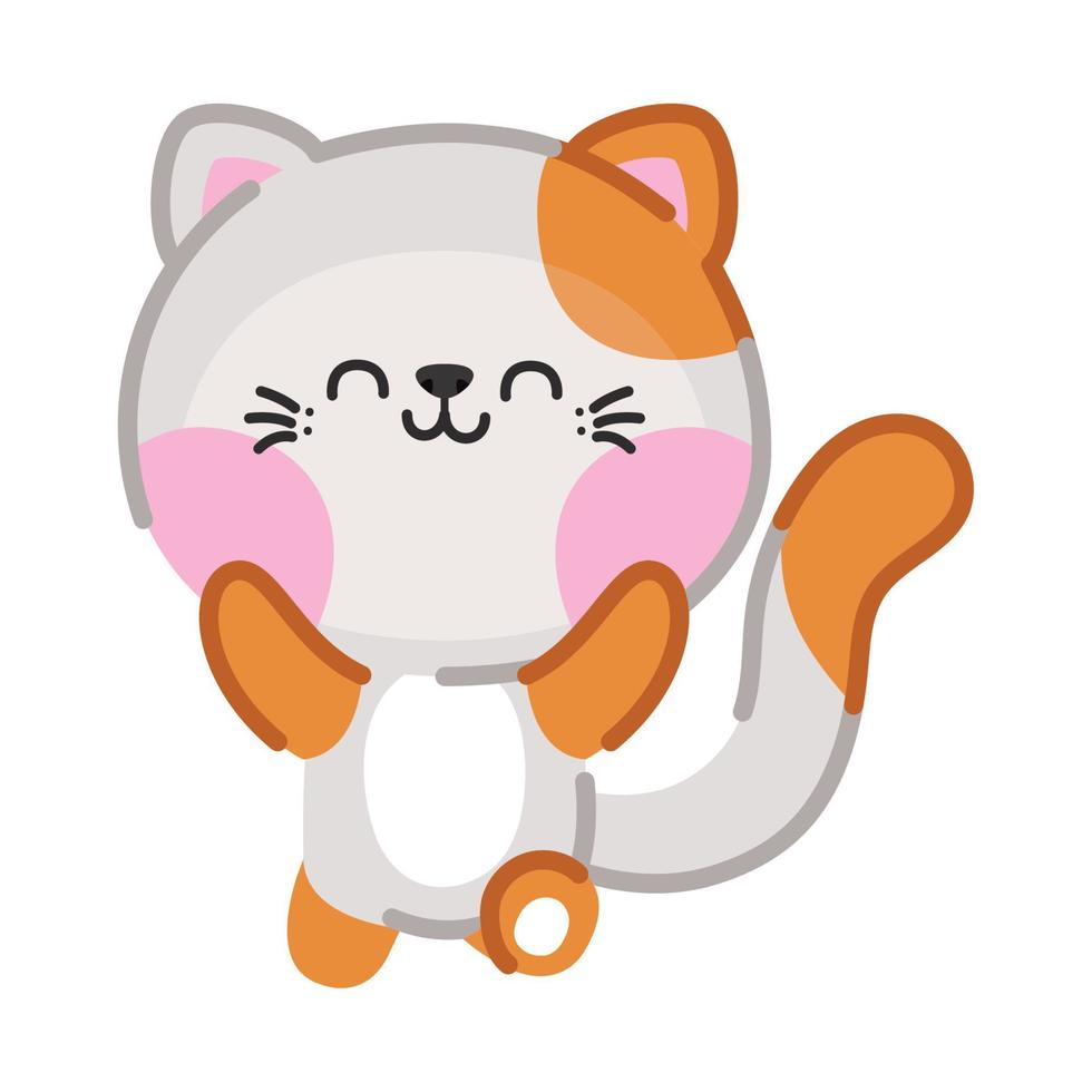 happy cat design vector