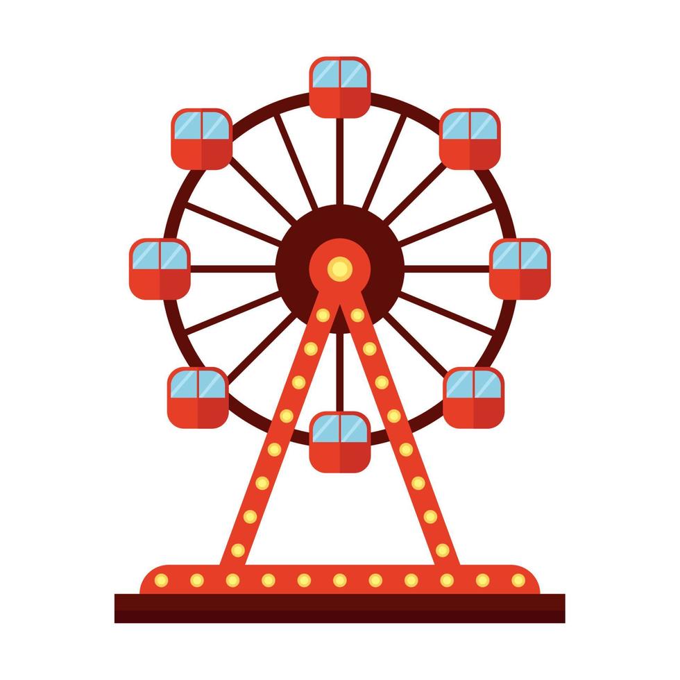 ferris wheel design vector