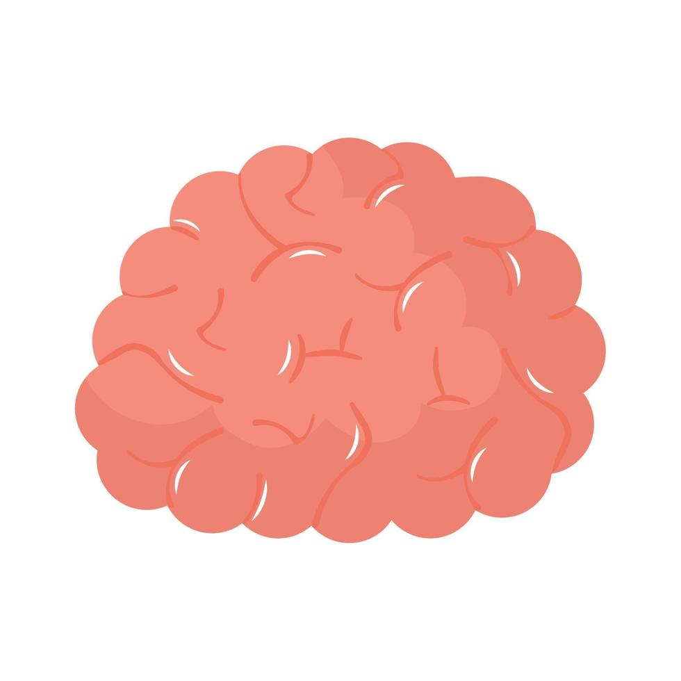 icono del cerebro humano vector