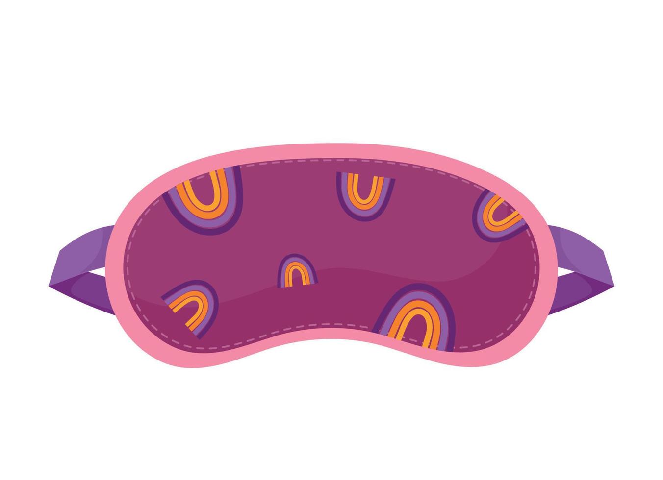 violet sleepy mask vector