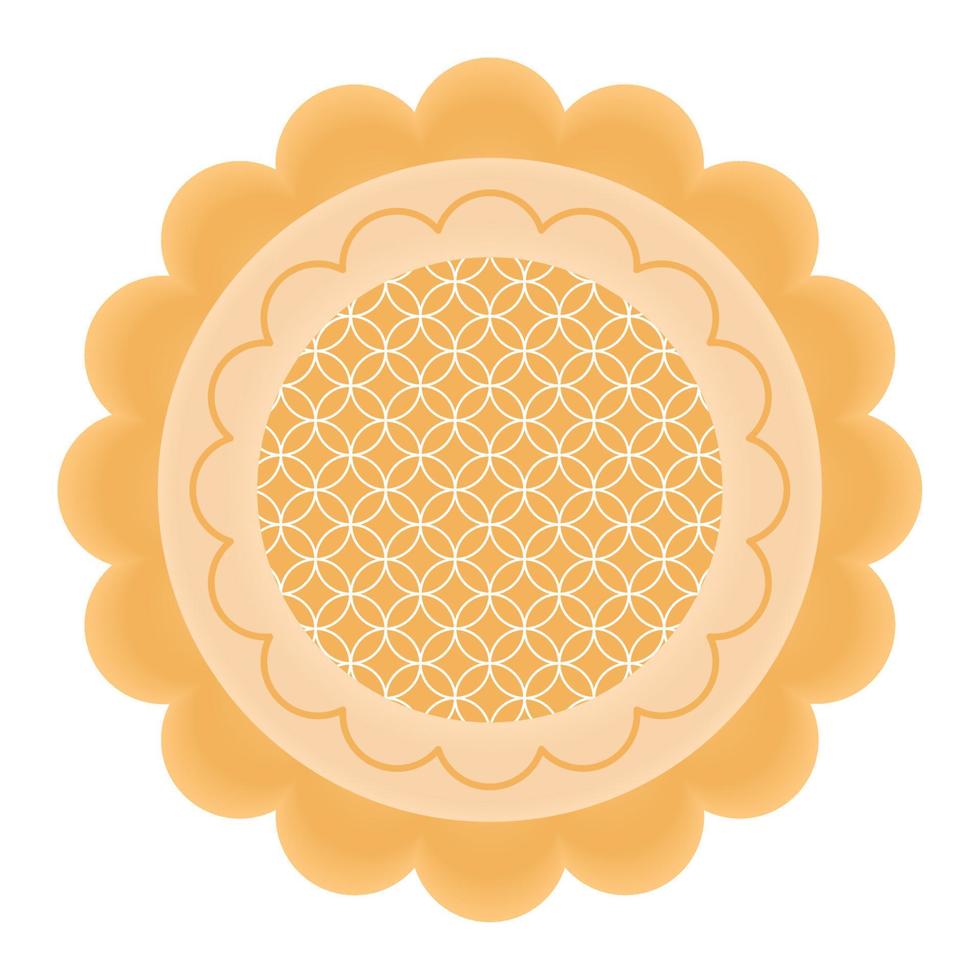 colored mooncake design vector