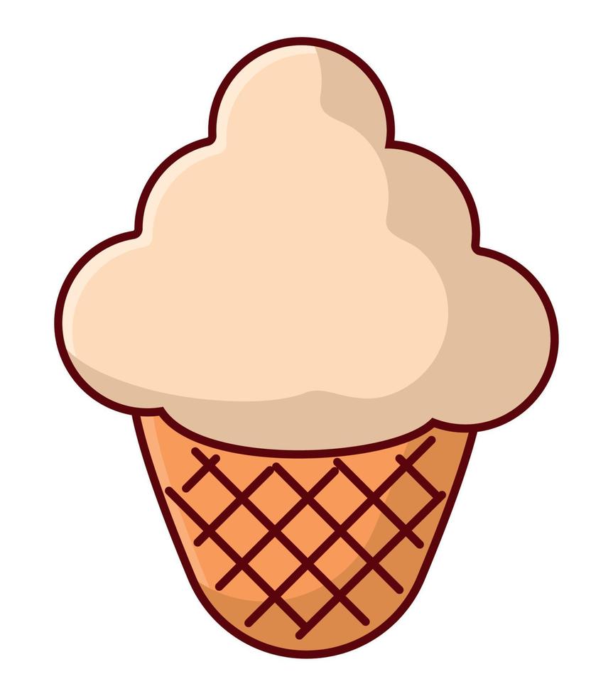 icono de helado vector