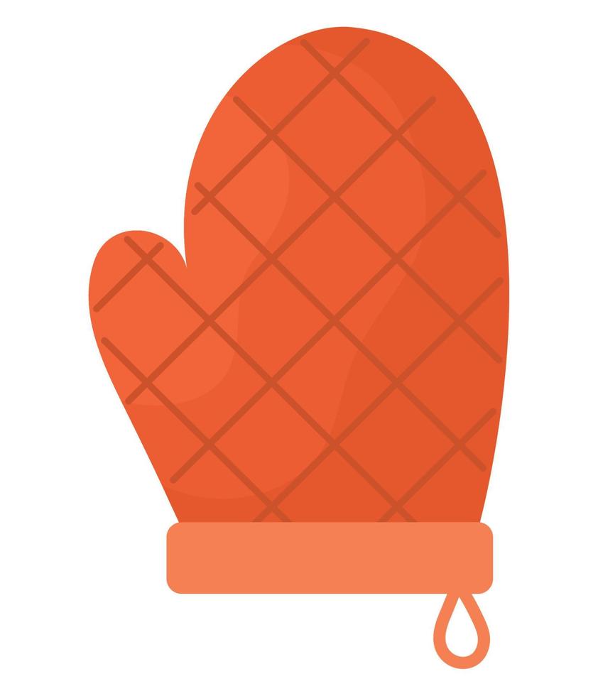 kitchen glove design vector