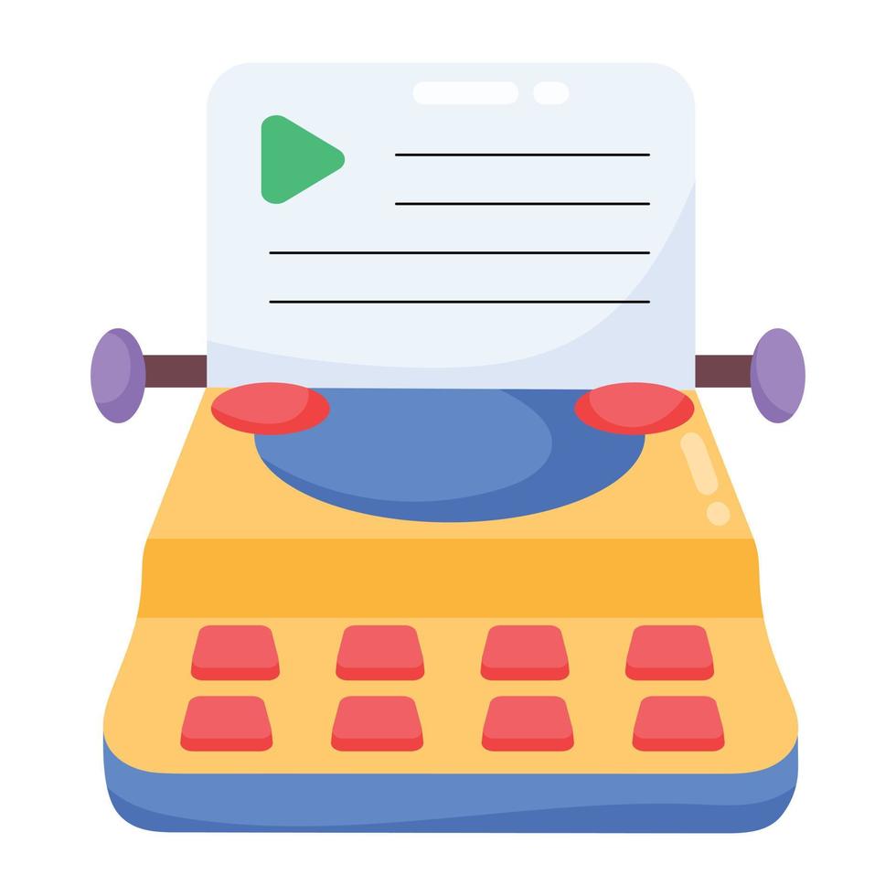 Trendy Scriptwriting Concepts vector